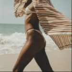 Sports Collection Retro-style athletic swimsuit